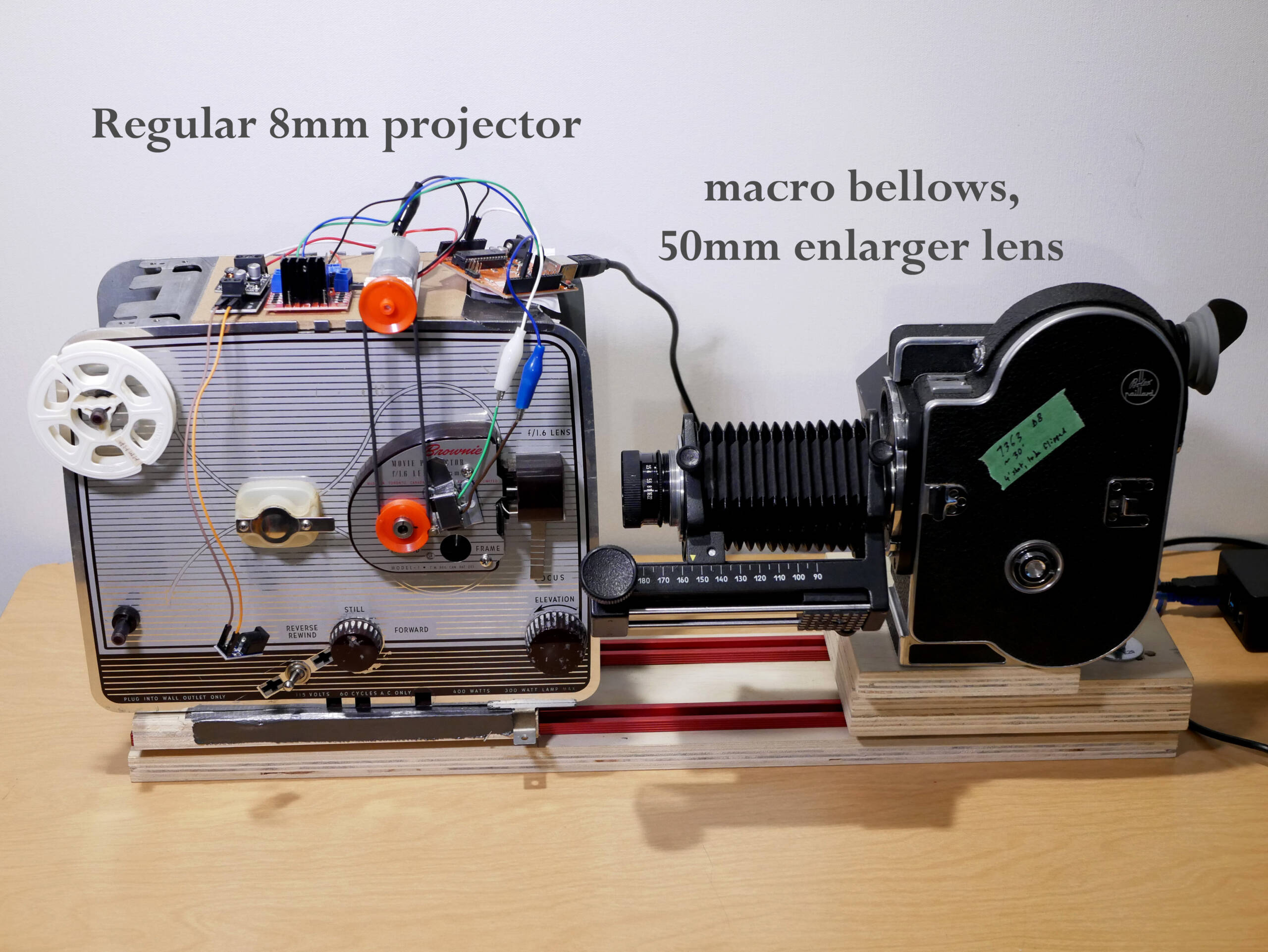 Bau einer optischen Normal-8 Kopiermaschine